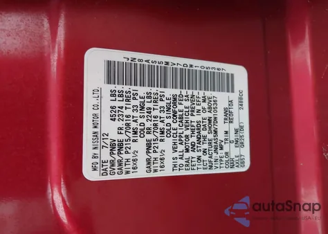 2013 Nissan Rogue S z USA, uszkodzony, nr VIN JN8AS5MV7DW105367